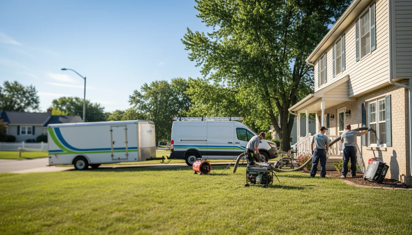 Flooded Basement Restoration And Cleanup With Repair in Peoria Heights, IL near me